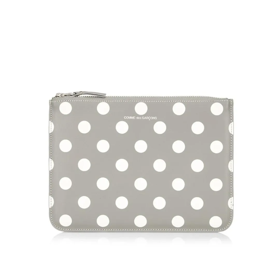 COMME des GARONS Polka Dot Large Clutch - Grey