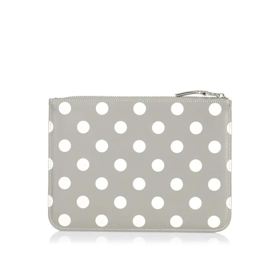 COMME des GARONS Polka Dot Large Clutch - Grey