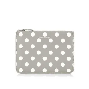 COMME des GARONS Polka Dot Large Clutch - Grey