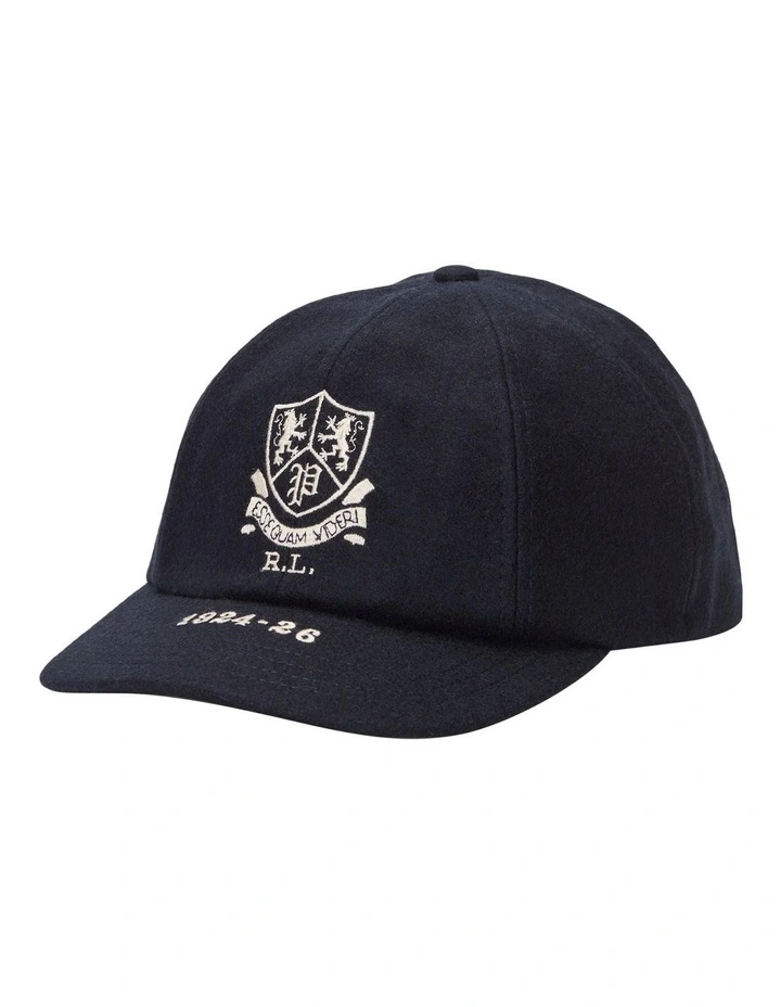 Crest Wool-Blend Cricket Cap in Navy