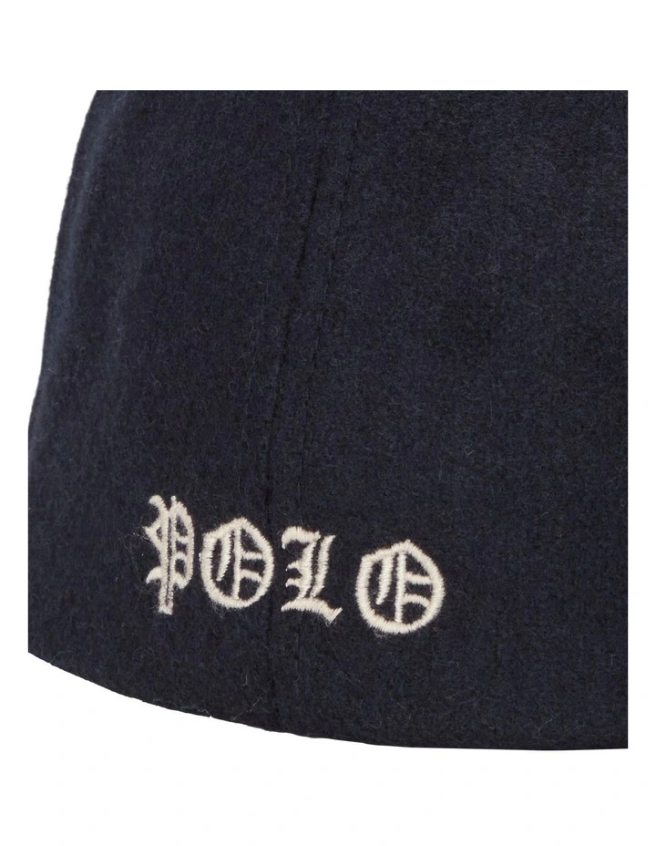 Crest Wool-Blend Cricket Cap in Navy