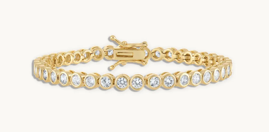 CRYSTAL BEZEL TENNIS BRACELET