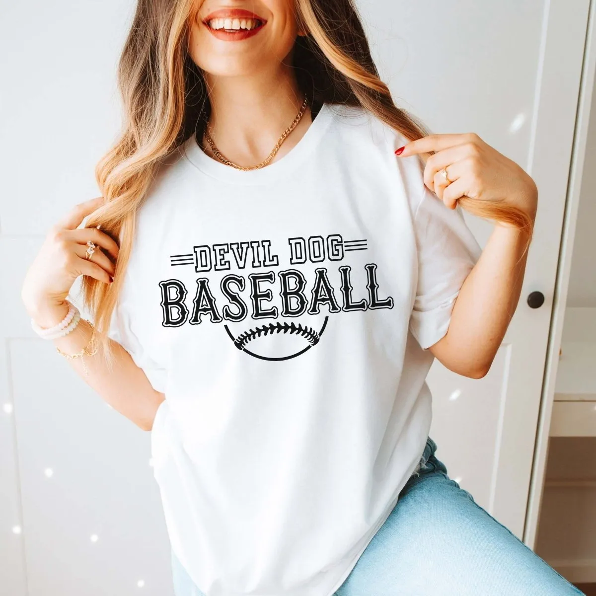 Custom Baseball Team Bella Tee