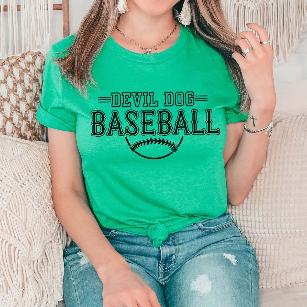 Custom Baseball Team Bella Tee