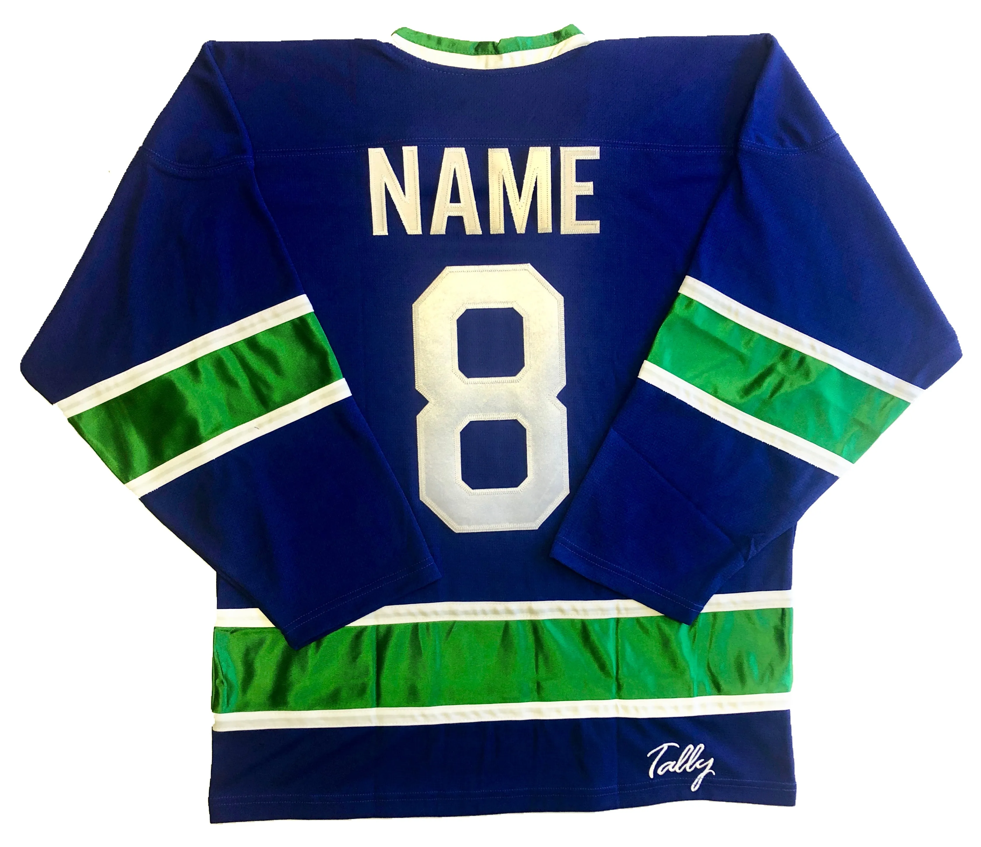 Custom Hockey Jerseys with a Wild Embroidered Twill Team Logo