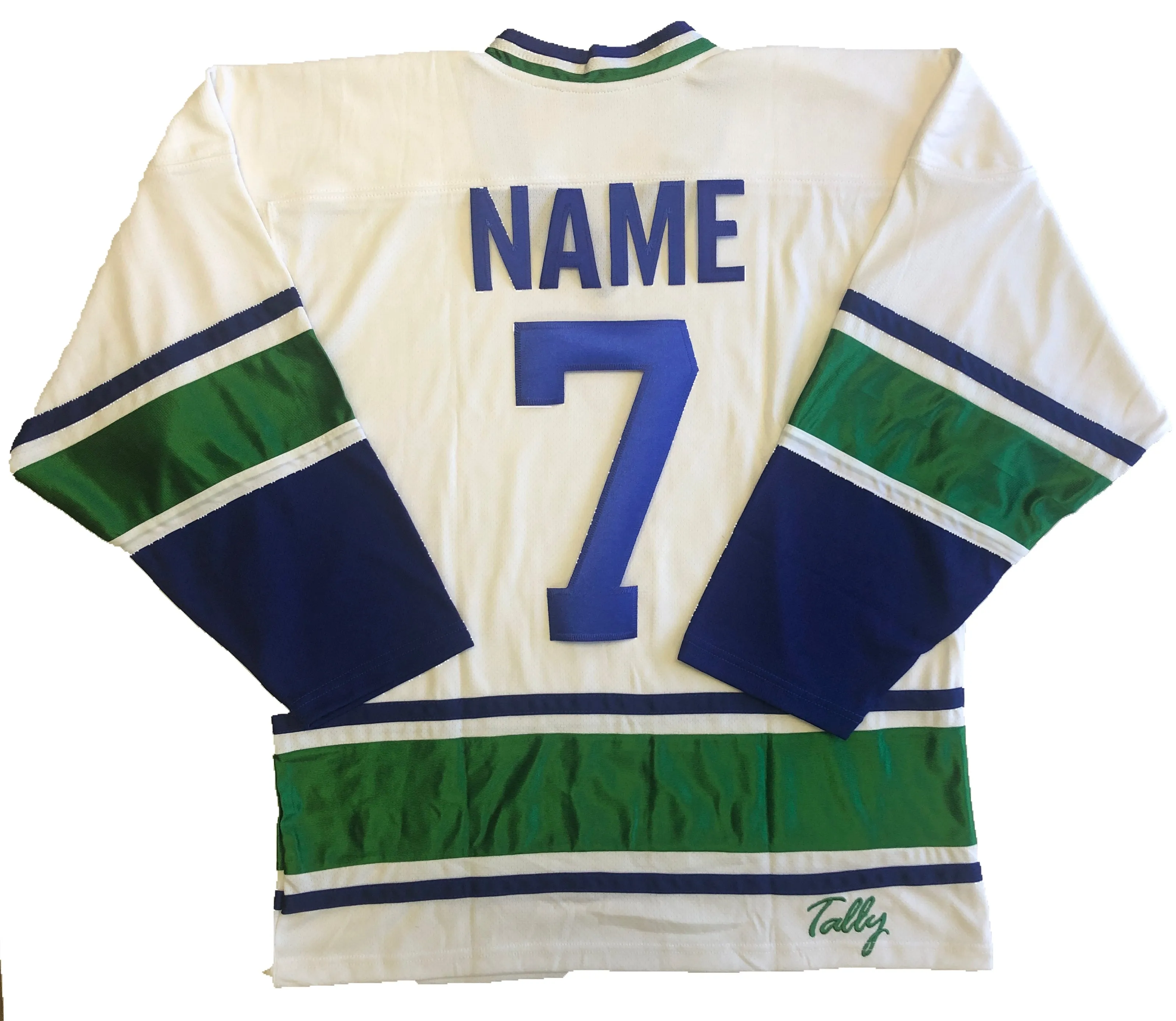 Custom Hockey Jerseys with a Wild Embroidered Twill Team Logo