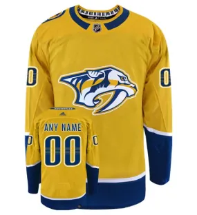 Customizable Nashville Predators Adidas Primegreen Authentic NHL Hockey Jersey     