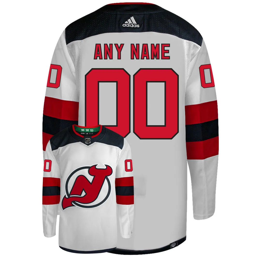 Customizable New Jersey Devils Adidas Primegreen Authentic NHL Hockey Jersey     