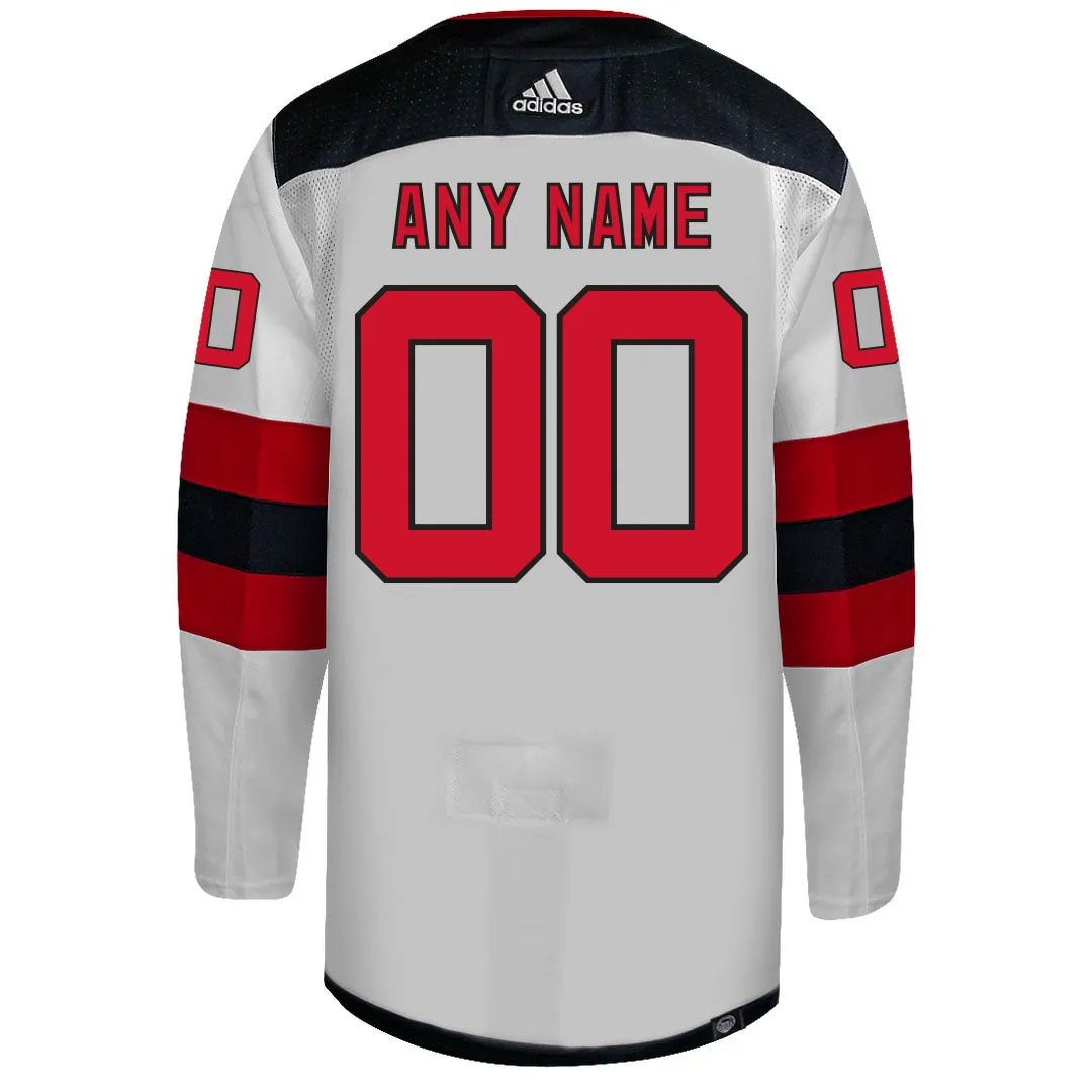 Customizable New Jersey Devils Adidas Primegreen Authentic NHL Hockey Jersey     