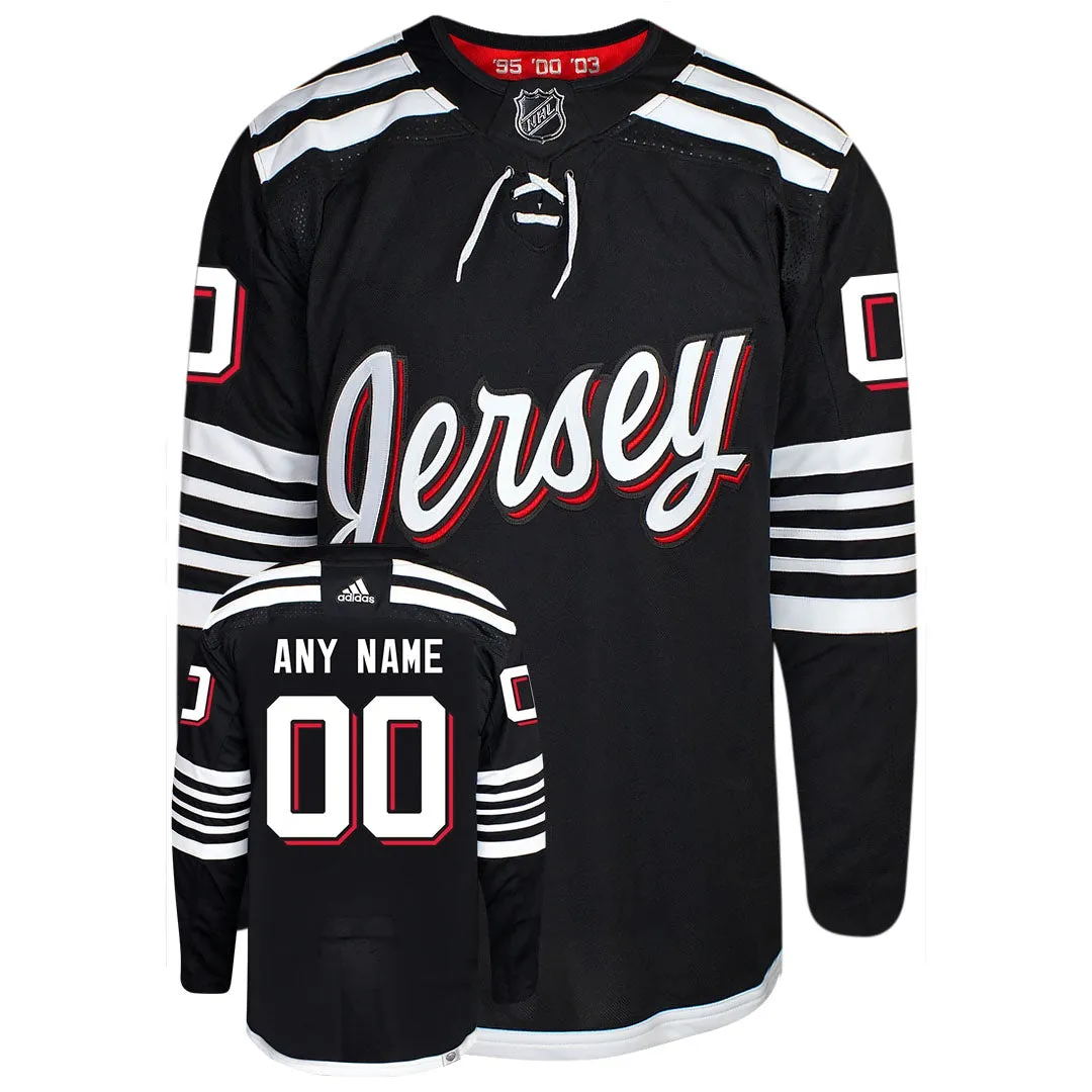 Customizable New Jersey Devils Adidas Primegreen Authentic NHL Hockey Jersey     