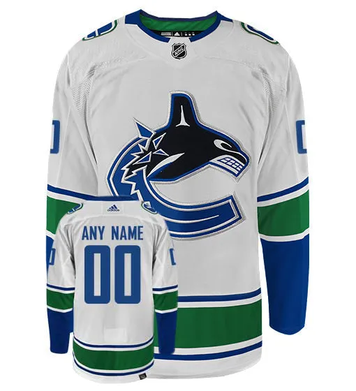 Customizable Vancouver Canucks Adidas Primegreen Authentic NHL Hockey Jersey     