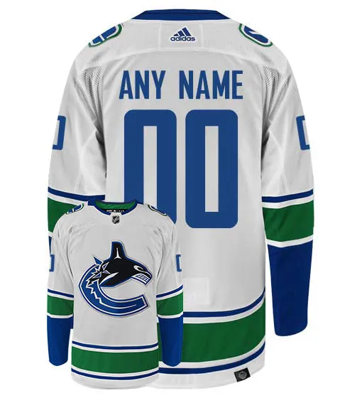 Customizable Vancouver Canucks Adidas Primegreen Authentic NHL Hockey Jersey     