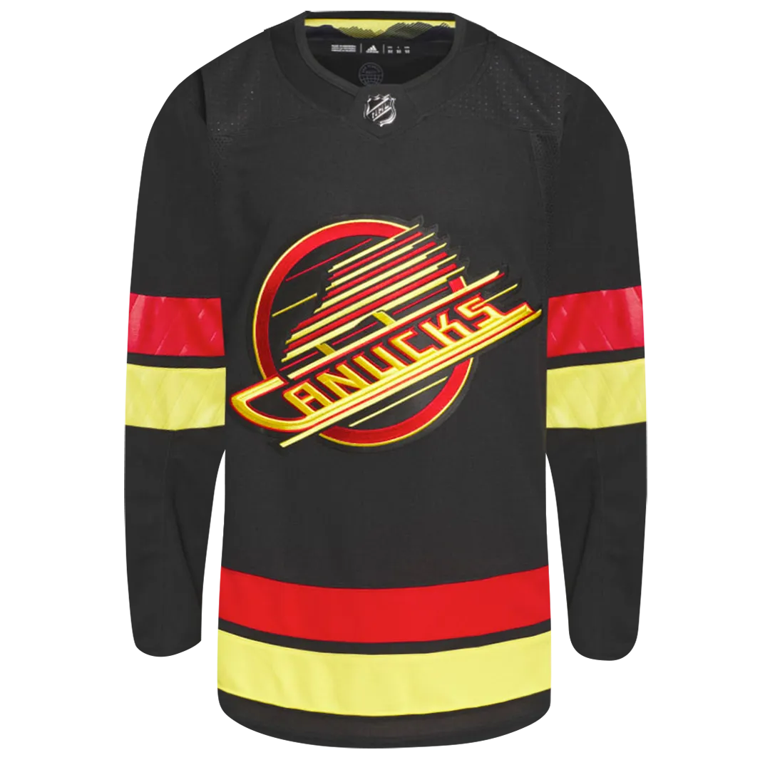 Customizable Vancouver Canucks Adidas Primegreen Authentic NHL Hockey Jersey     