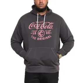 D555 Mens Hounslow Big & Tall Official Coca Cola Hoodie - Black