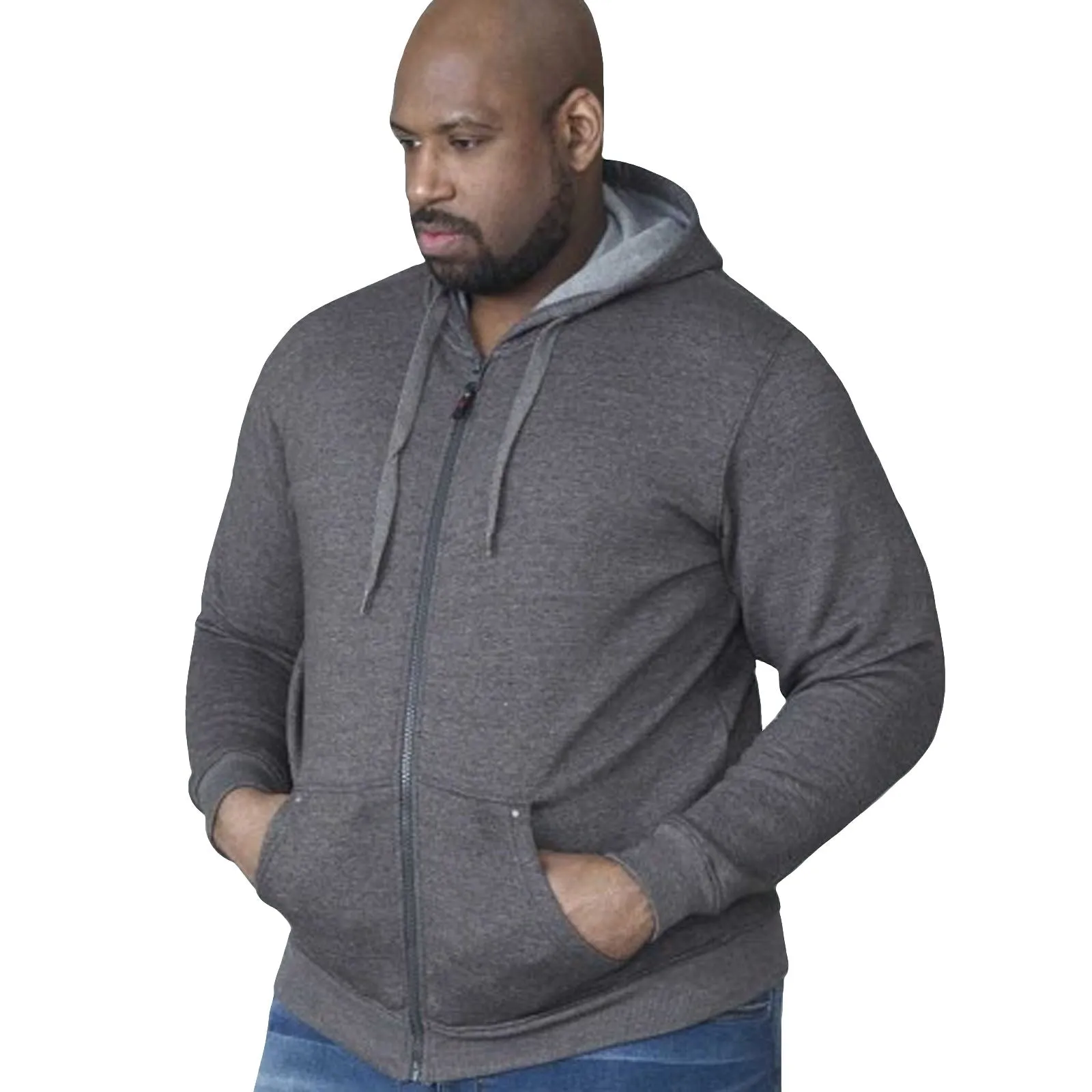 D555 Rockford Mens Cantor Big & Tall Kingsize Full Zip Hoodie