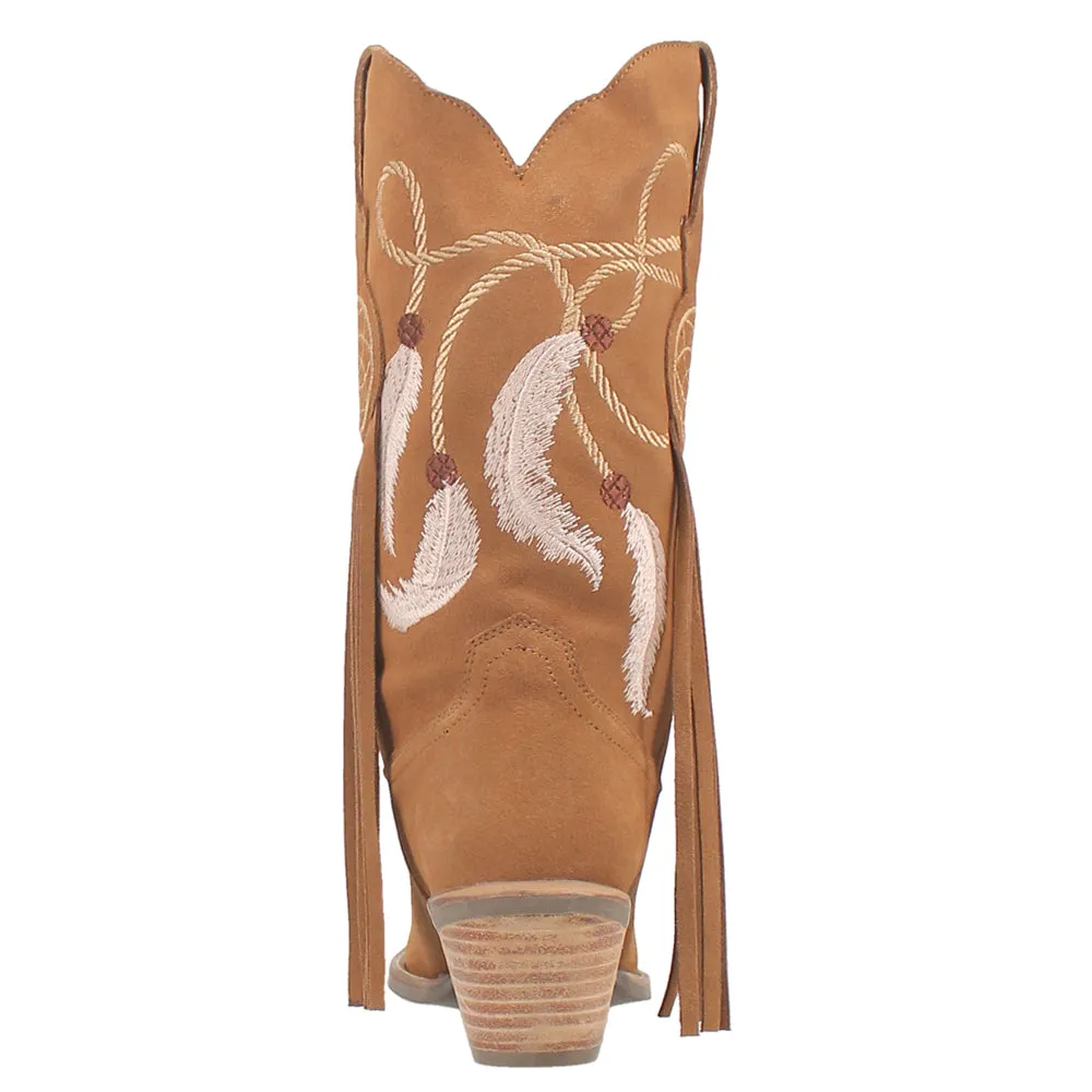 Day Dream Fringe Embroidery Snip Toe Cowboy Boots