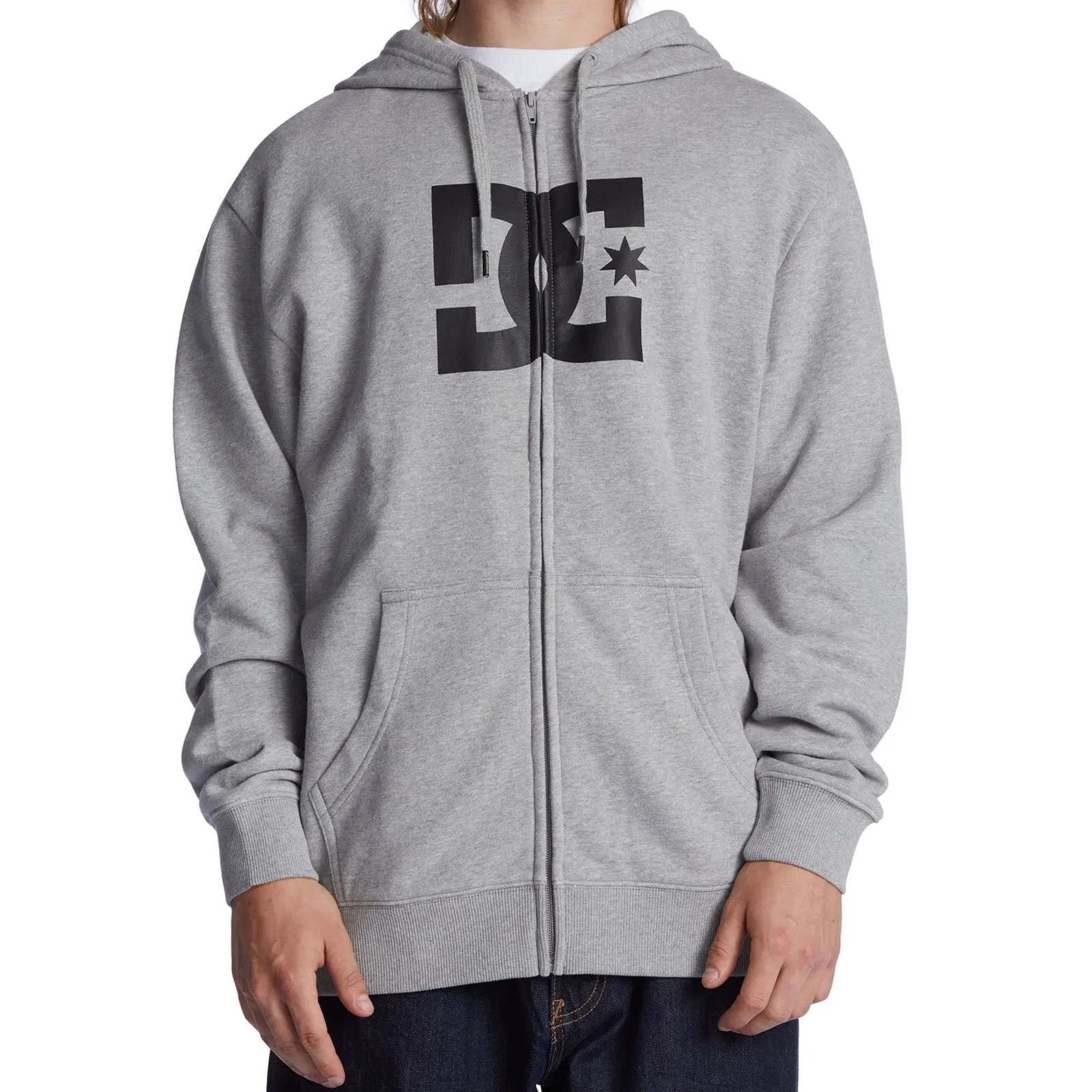 DC Shoes Mens Star Full Zip Hooded Sweatshirt Hoodie