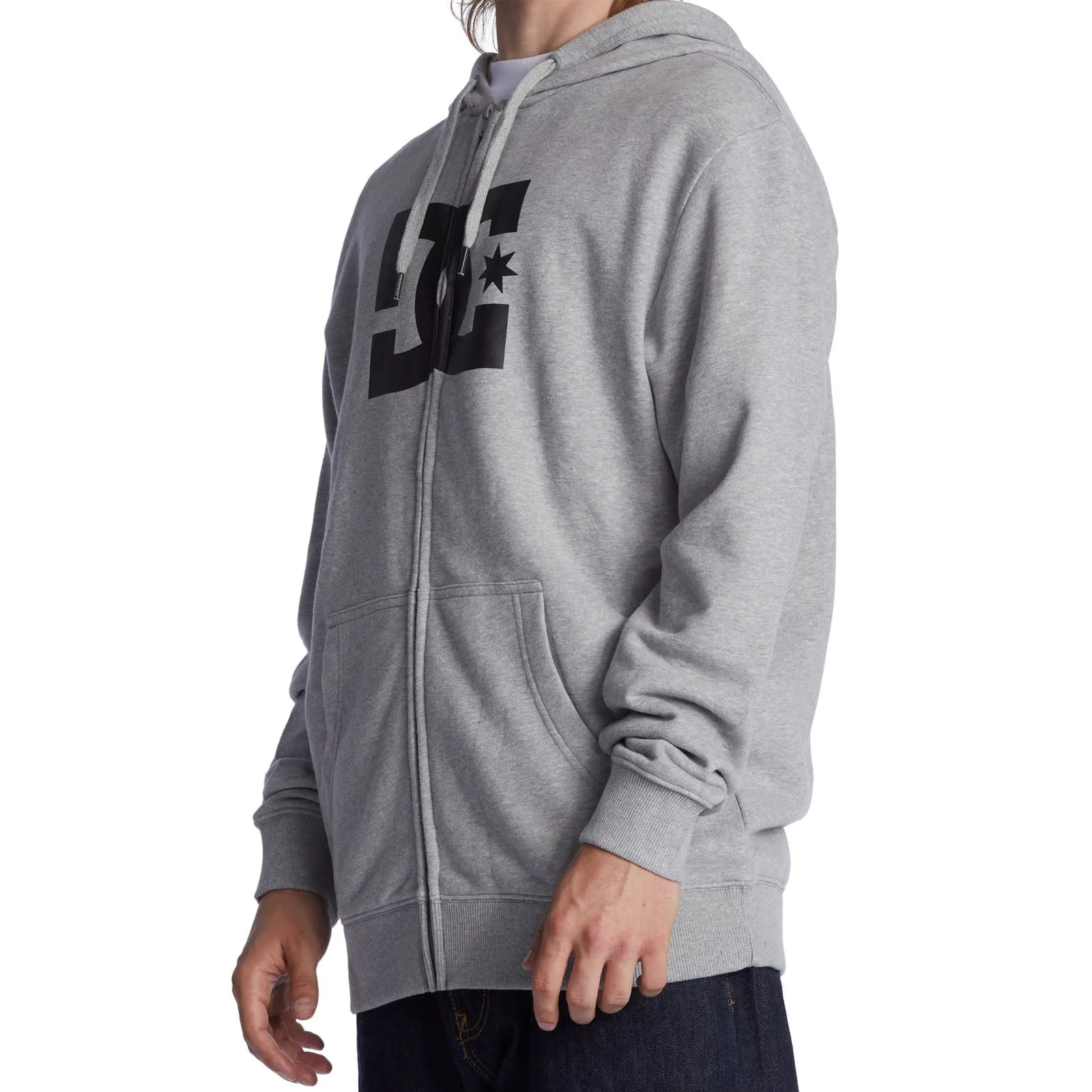 DC Shoes Mens Star Full Zip Hooded Sweatshirt Hoodie