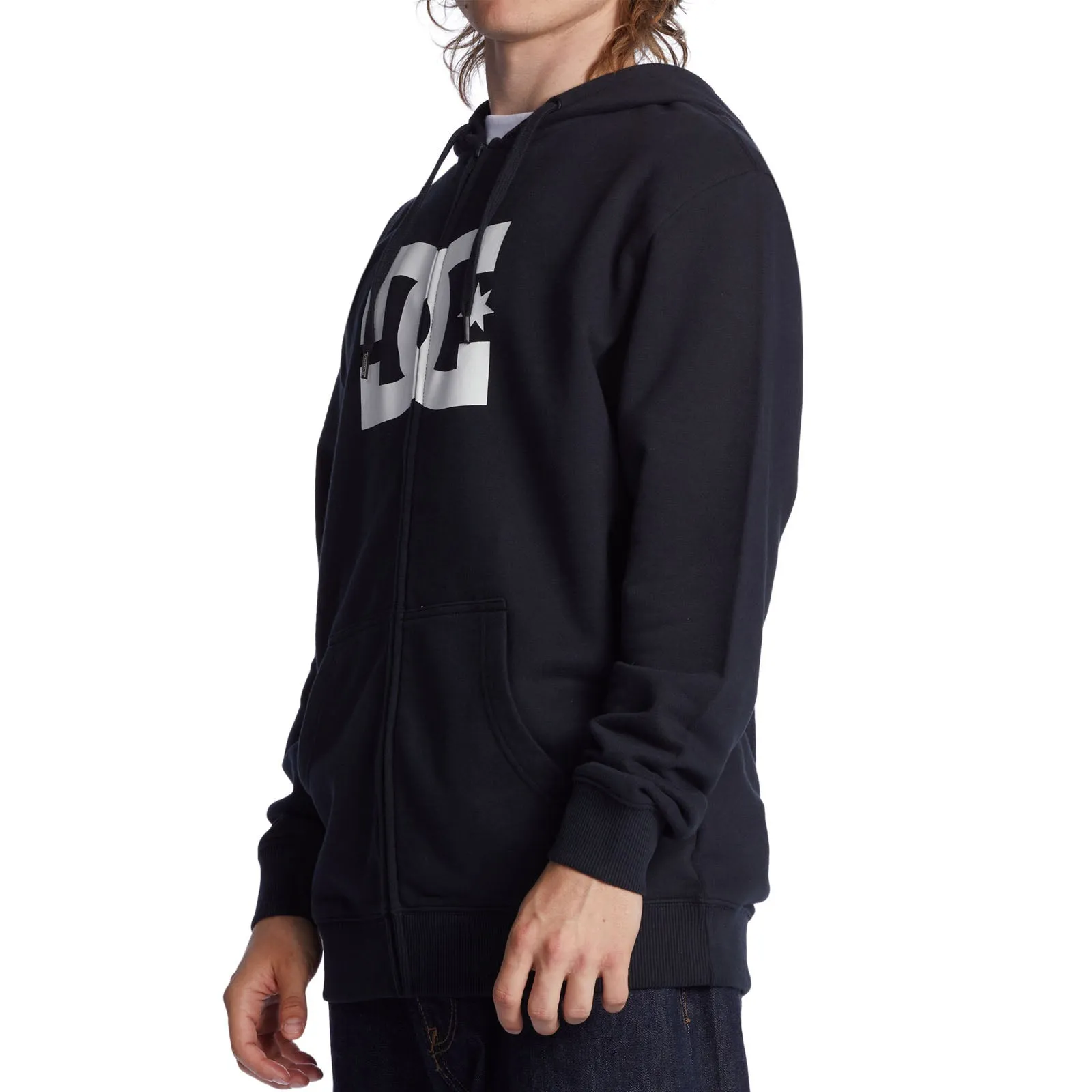 DC Shoes Mens Star Full Zip Hooded Sweatshirt Hoodie