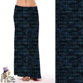 Diamond Blue Maxi Skirt