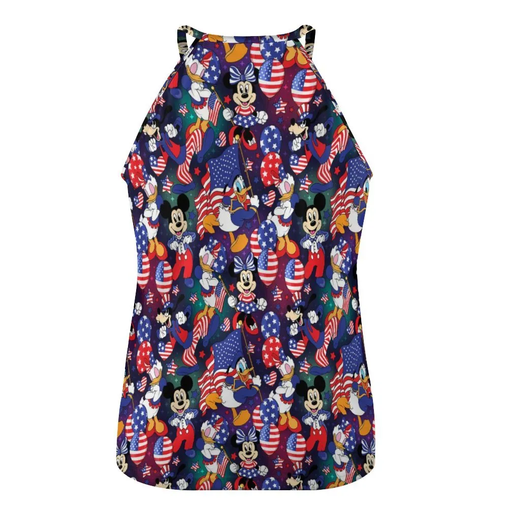 Disney America Women's Round-Neck Vest Tank Top