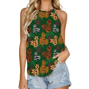 Disney Animal Prints Women's Round-Neck Vest Tank Top