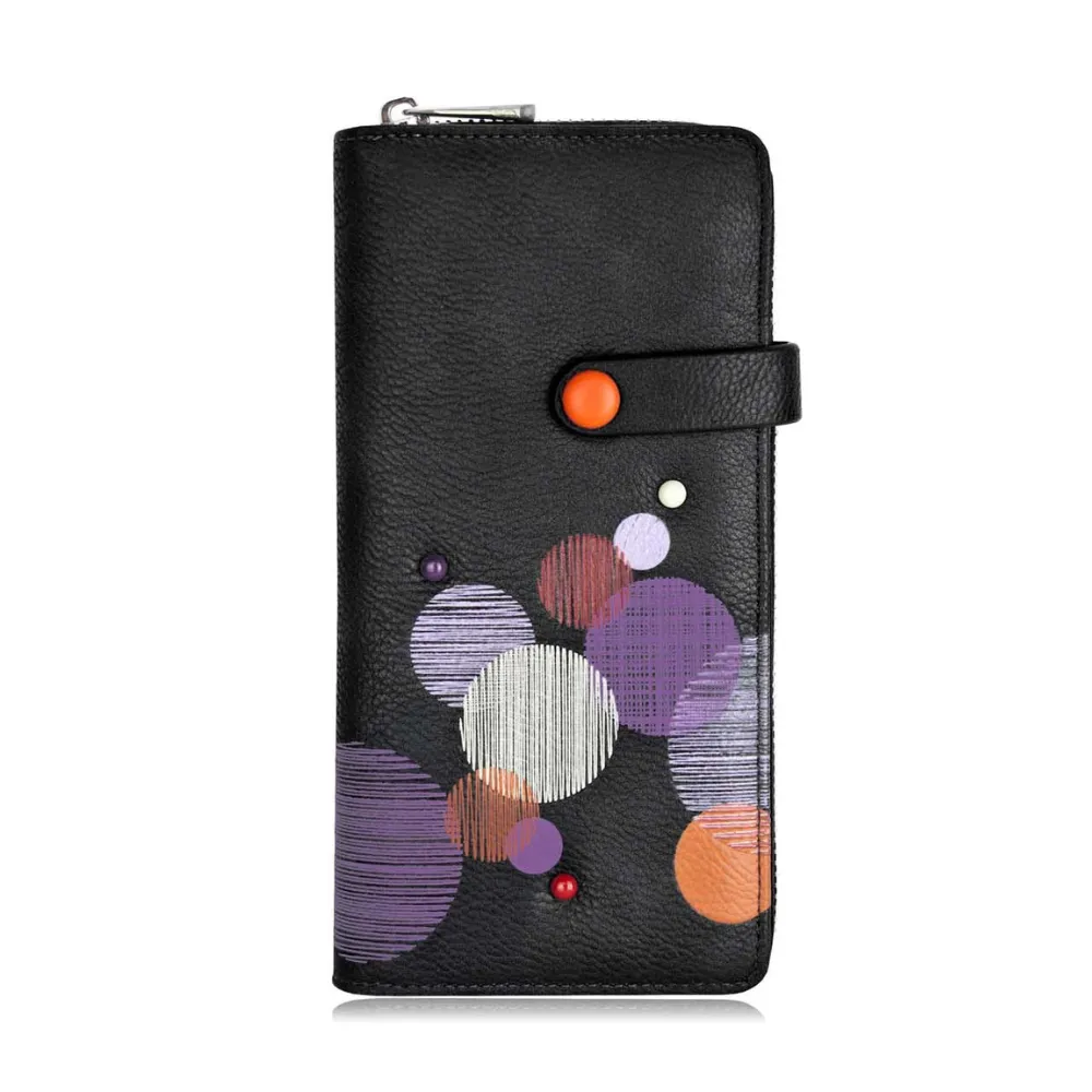 Espe Cosmos Black Clutch Wallet (Women's)