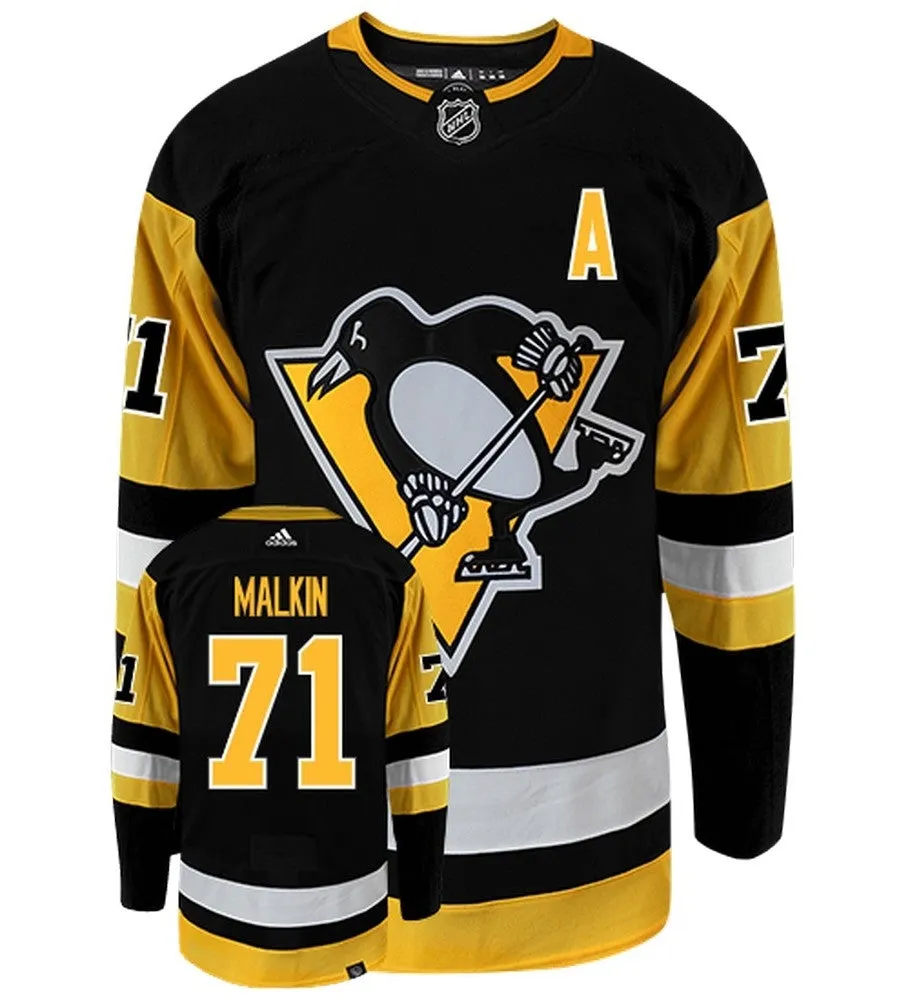 Evgeni Malkin Pittsburgh Penguins Adidas Primegreen Authentic NHL Hockey Jersey     