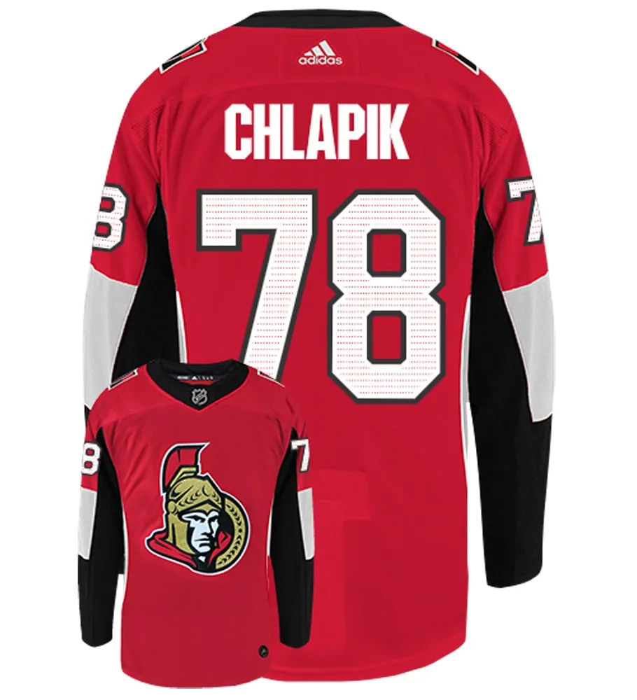 Filip Chlapik Ottawa Senators Adidas Authentic Home NHL Hockey Jersey     