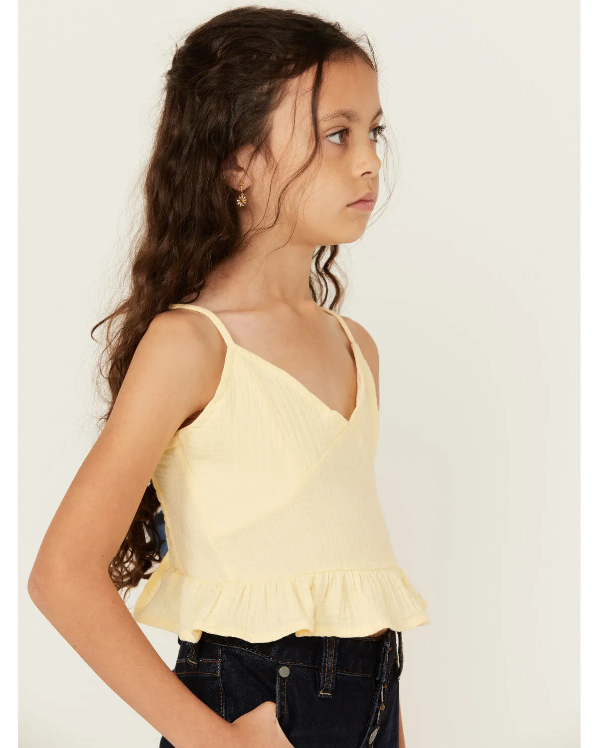 Fornia Girls' Peplum Tank