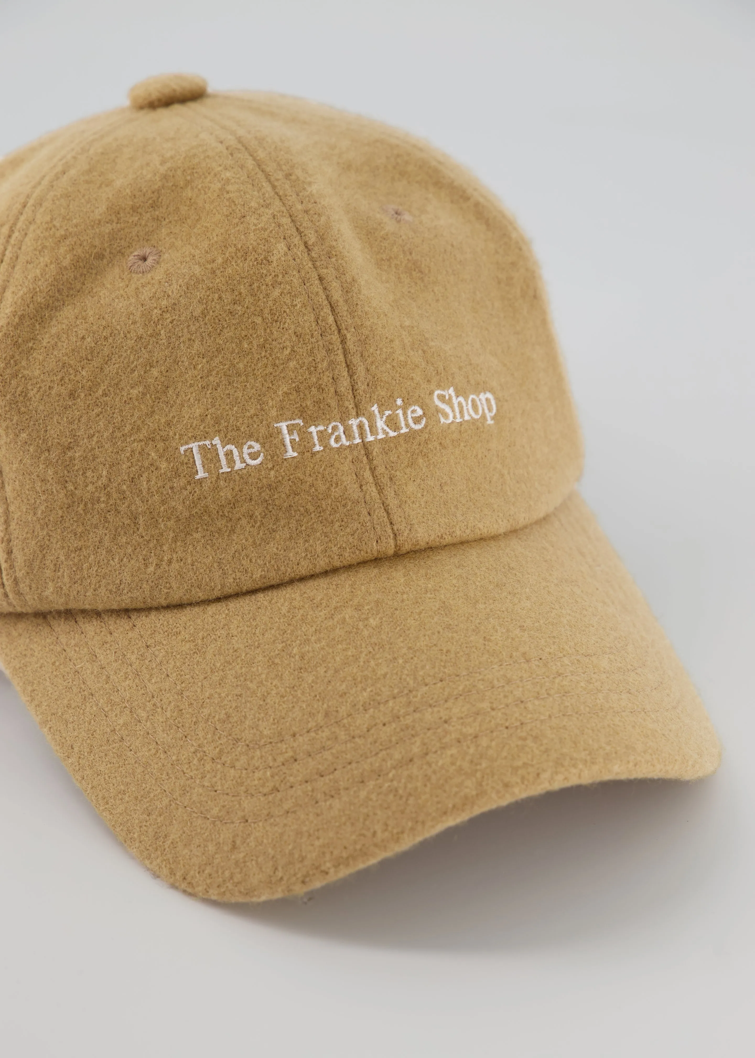 Frankie Wool Baseball Cap - Caramel