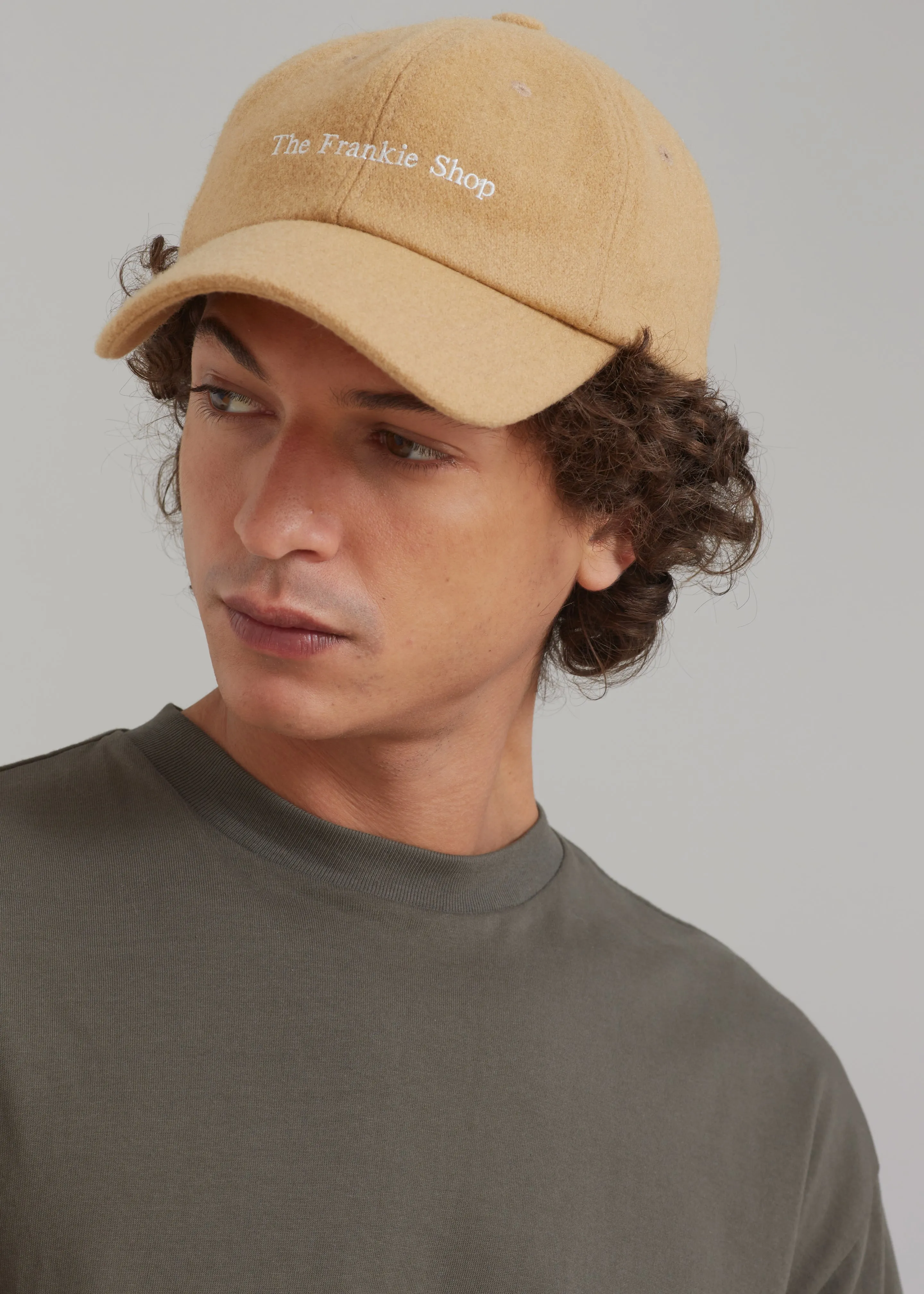 Frankie Wool Baseball Cap - Caramel