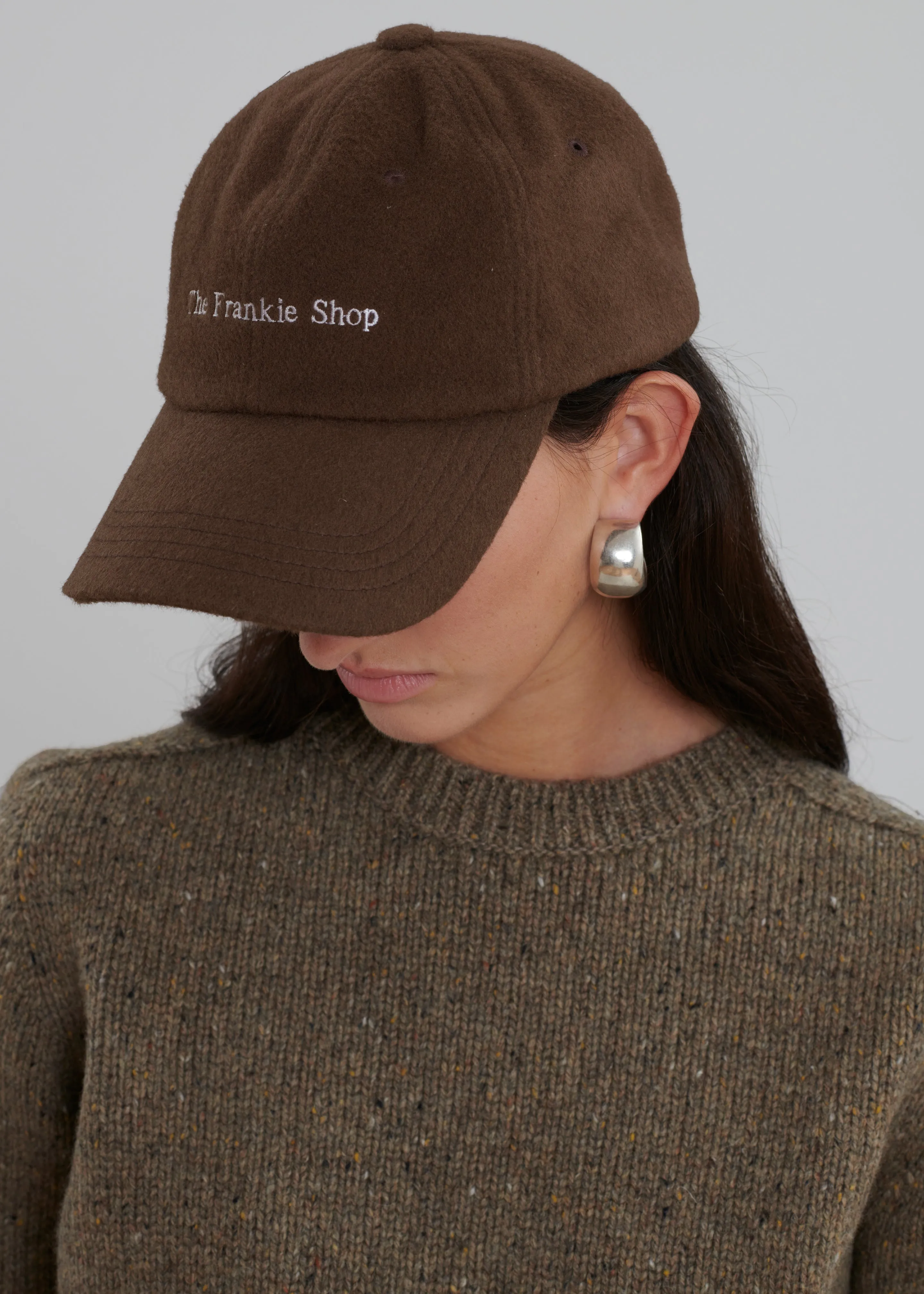 Frankie Wool Baseball Cap - Chocolate