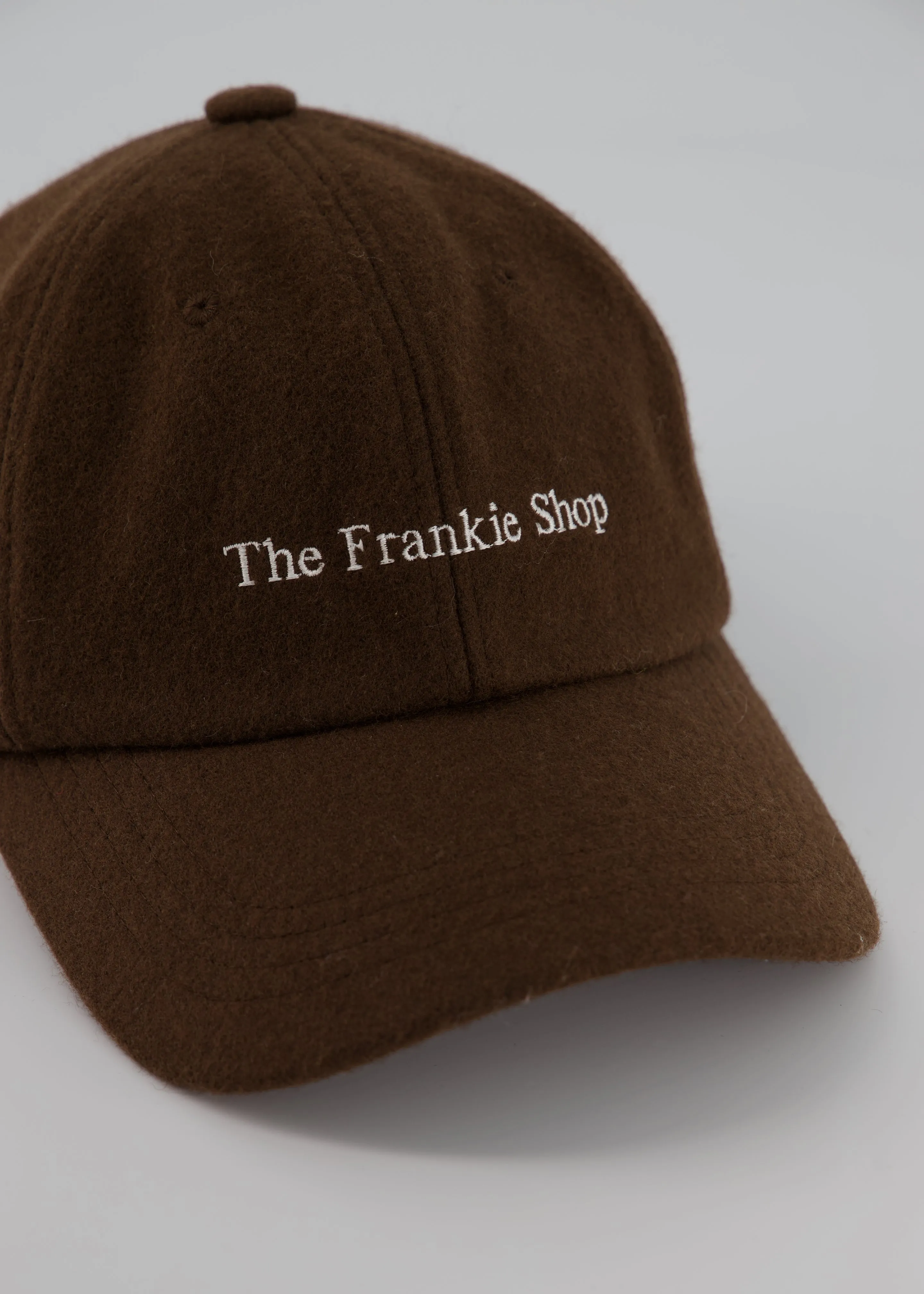 Frankie Wool Baseball Cap - Chocolate