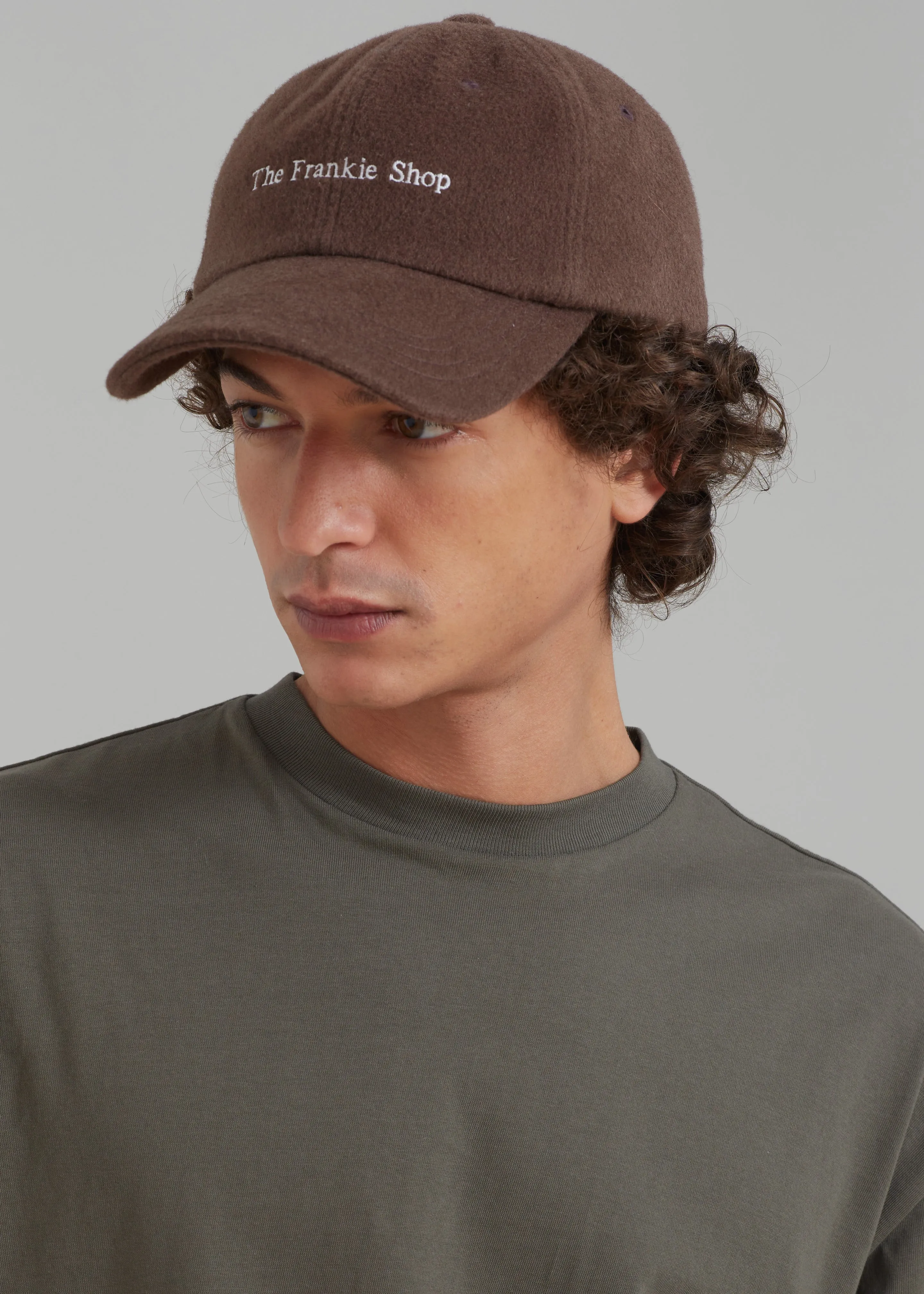 Frankie Wool Baseball Cap - Chocolate