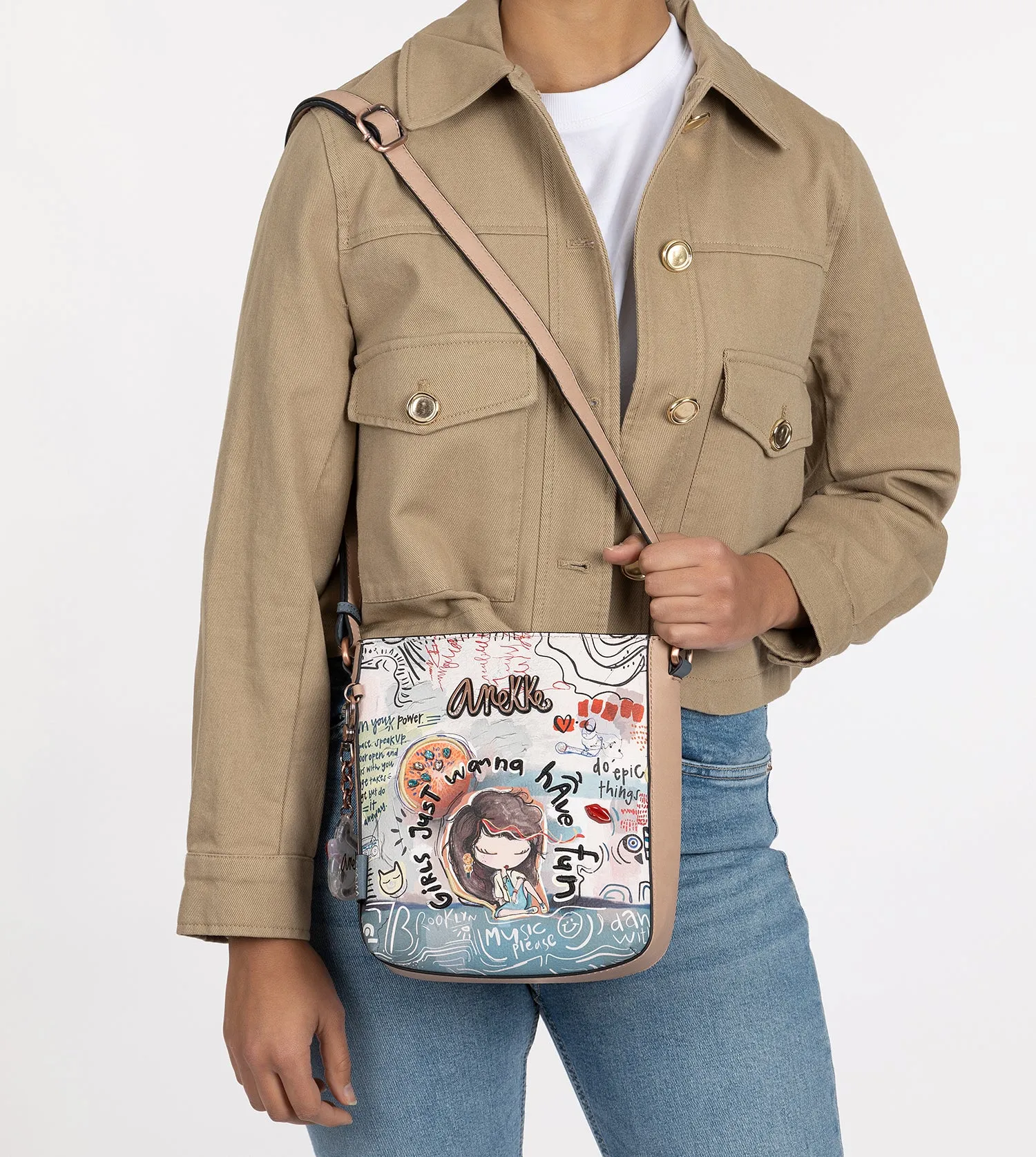 Fun & Music Printed Shoulder Bag