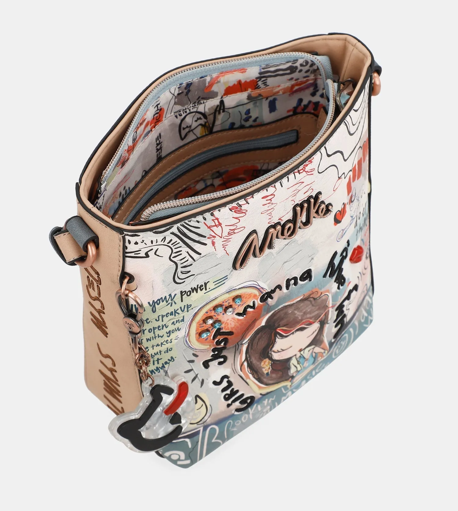 Fun & Music Printed Shoulder Bag