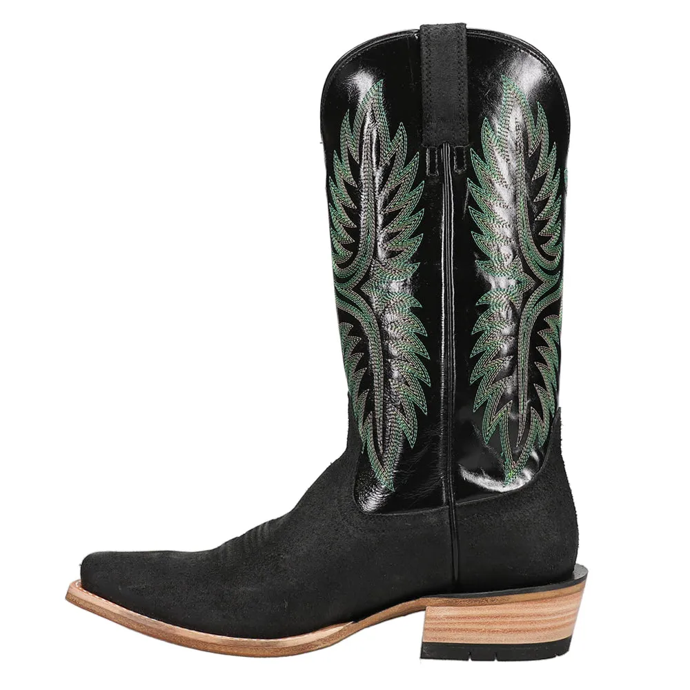 Futurity Rider Embroidered Square Toe Cowboy Boots