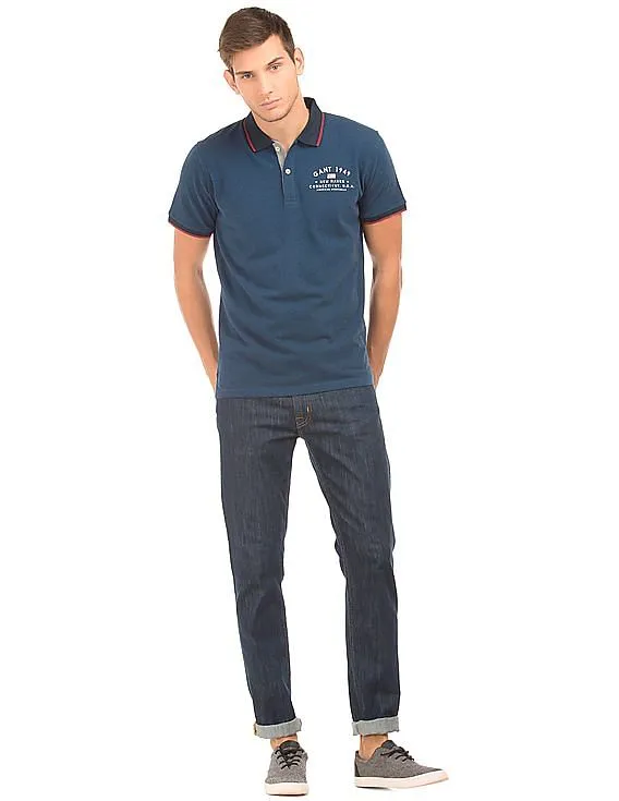 Gant Melange Regular Fit Polo Shirt