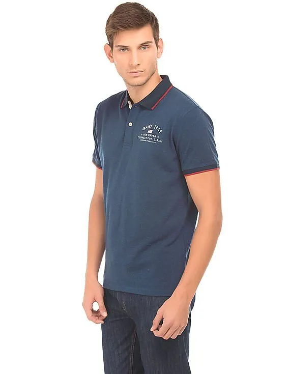 Gant Melange Regular Fit Polo Shirt