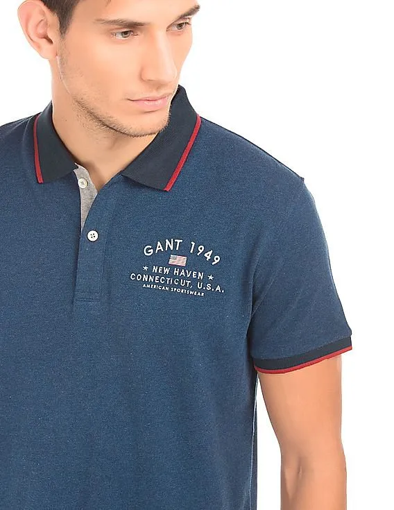 Gant Melange Regular Fit Polo Shirt