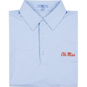 GenTeal Ole Miss Pinstripe Performance Polo