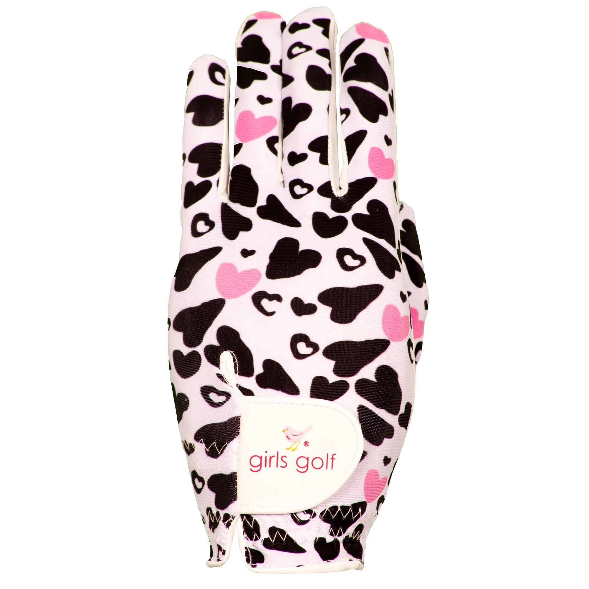 Girls Golf BIRDIE GLOVE Ladies Golf Glove White/Black