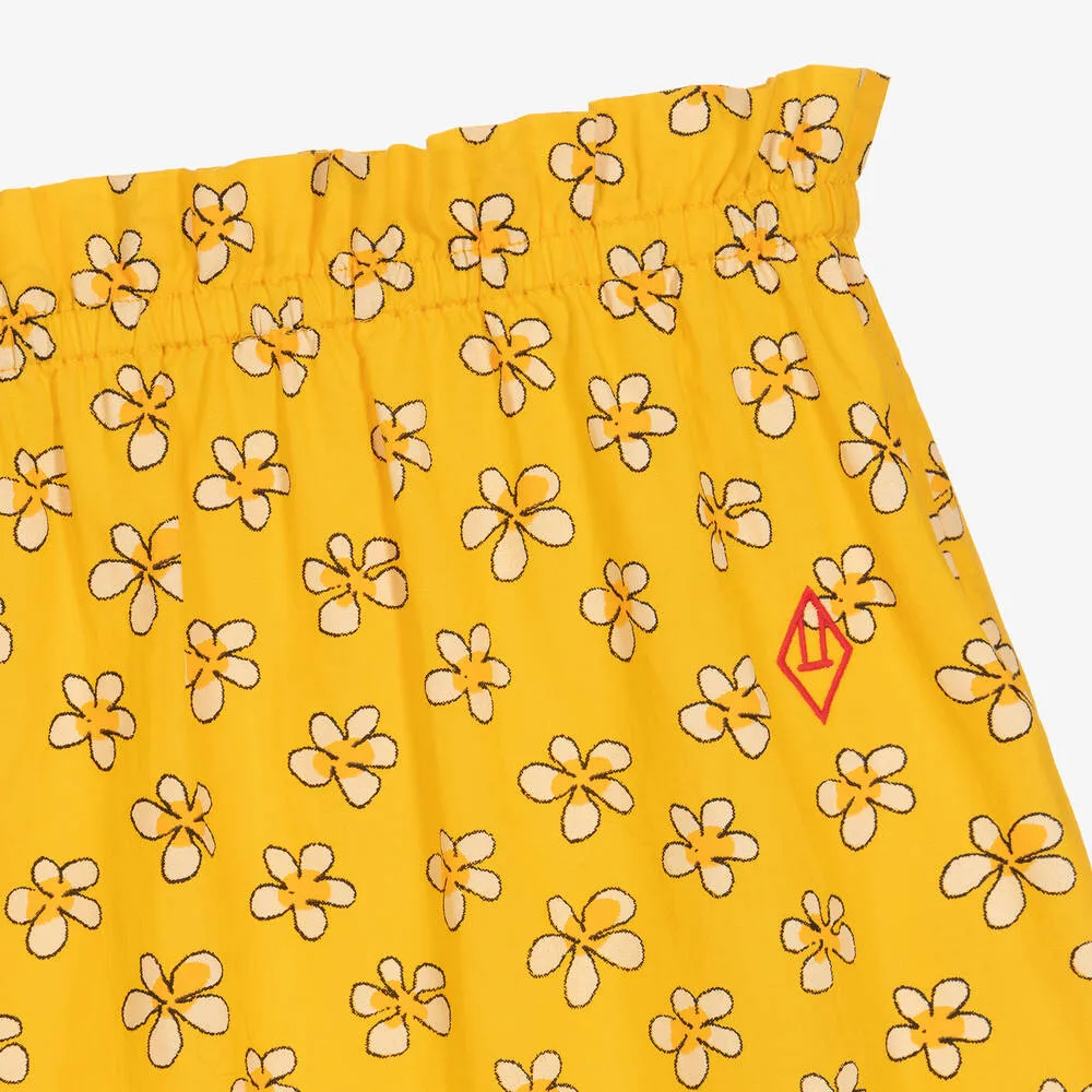 Girls Yellow Daisy Skirt 