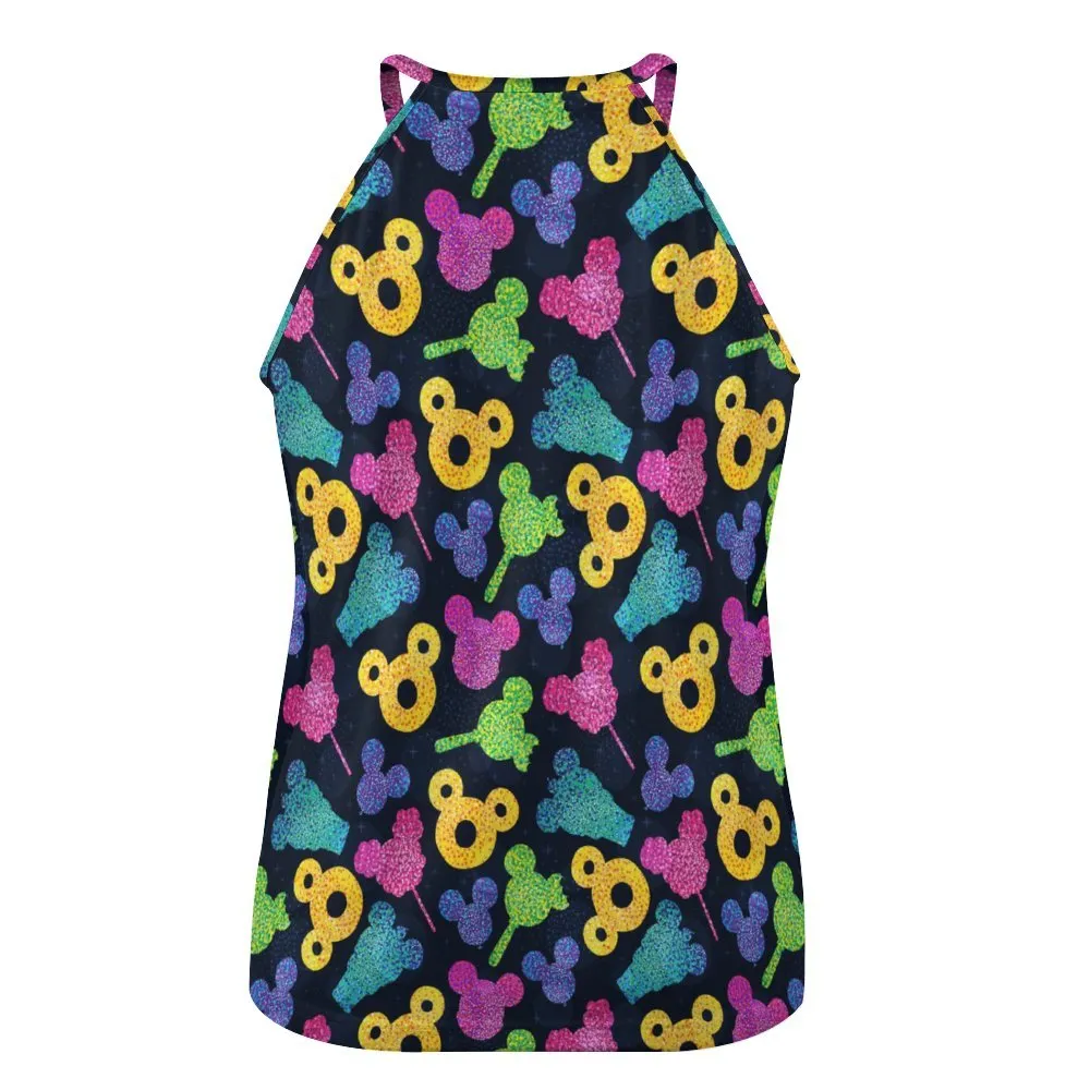 Glitter Park Snacks Women's Round-Neck Vest Tank Top