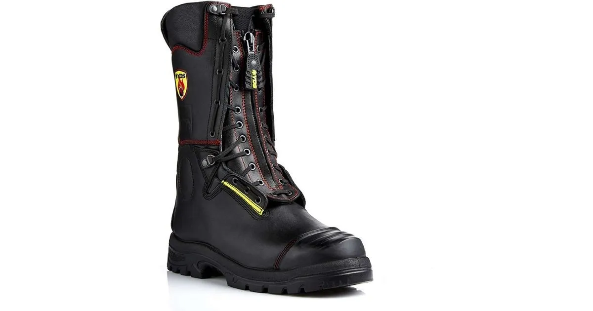 Goliath Talos Zip Up Firefighter Boot (NFSR1116) | Work & Wear Direct