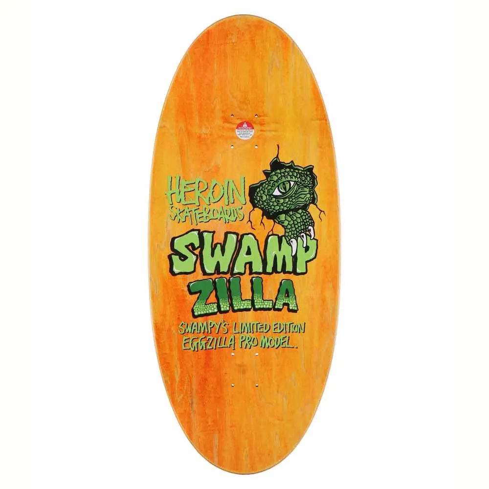 Heroin Swampy Swampzilla Skateboard Deck 13 Egg Shape