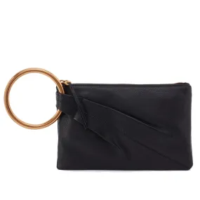 Hobo International Sheila Ring Clutch Pebbled Black