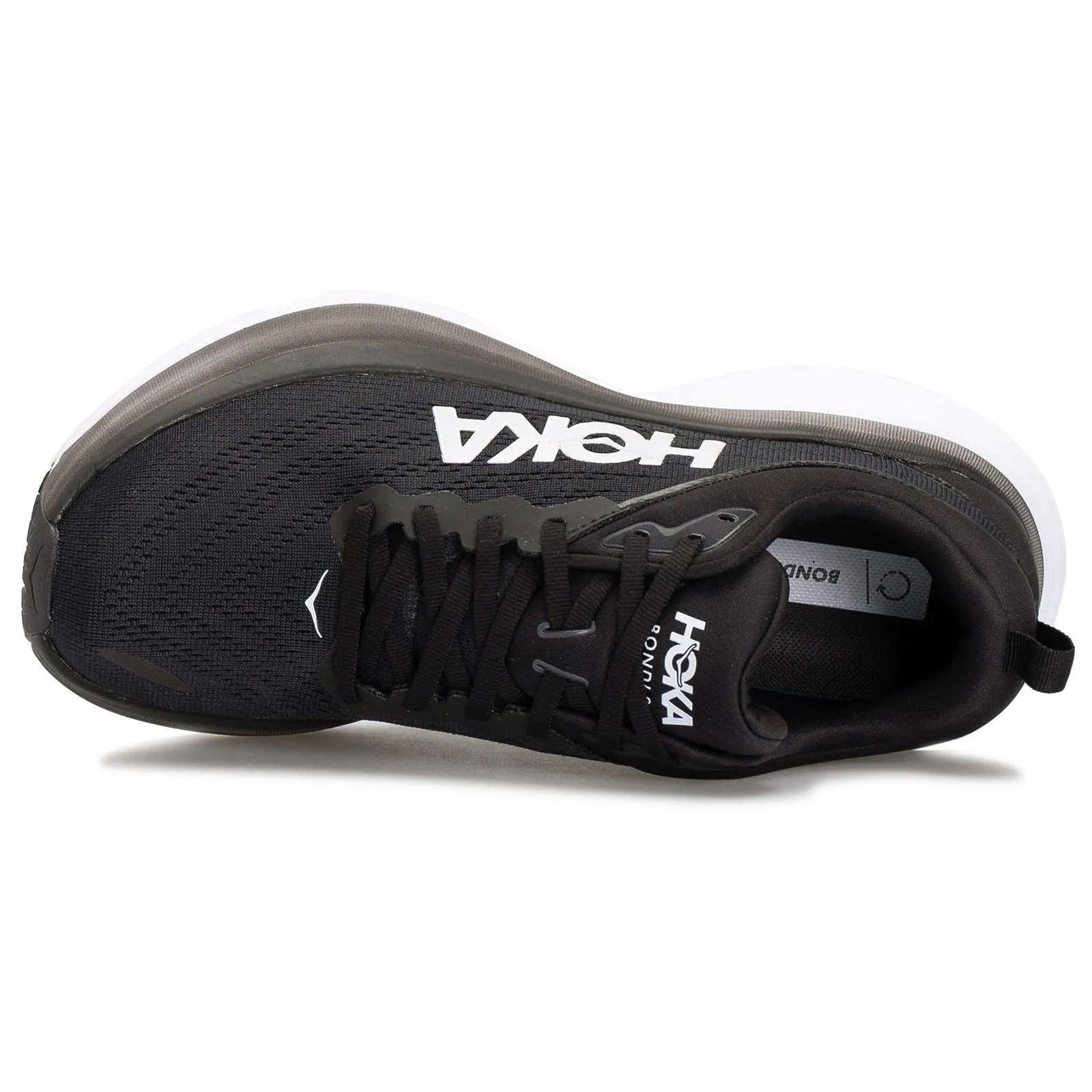 Hoka Men's Trainers Bondi 8 Lace-Up Low-Top Running Sneakers Textile - UK 9.5