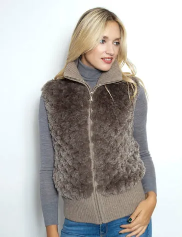 Honey Comb Vest Taupe, Black or Navy